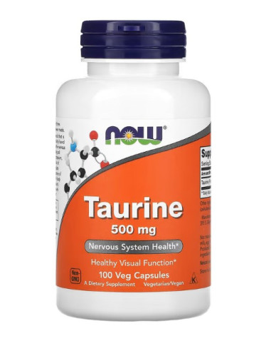 Taurine, 500mg - 100 caps | NOW Foods