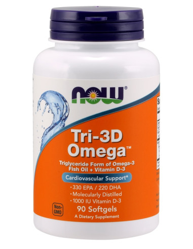 Tri-3D Omega - 90 softgels | NOW Foods