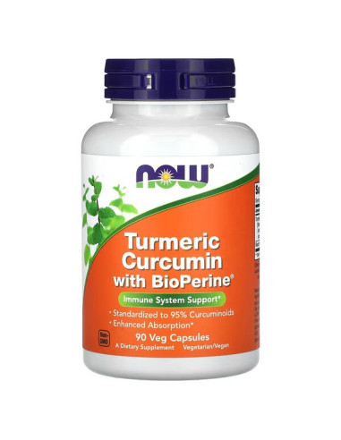 Turmeric Curcumin with BioPerine - 90 vcaps |...