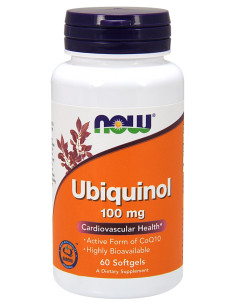 Ubiquinol, 100mg - 60 softgels | NOW Foods