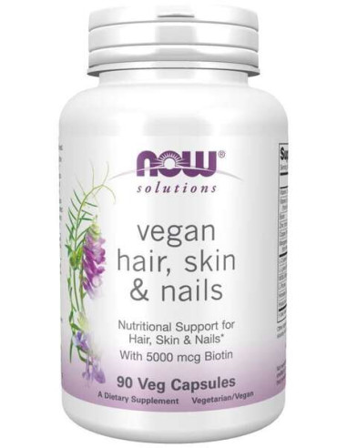 Vegan Hair, Skin & Nails - 90 vcaps | NOW Foods