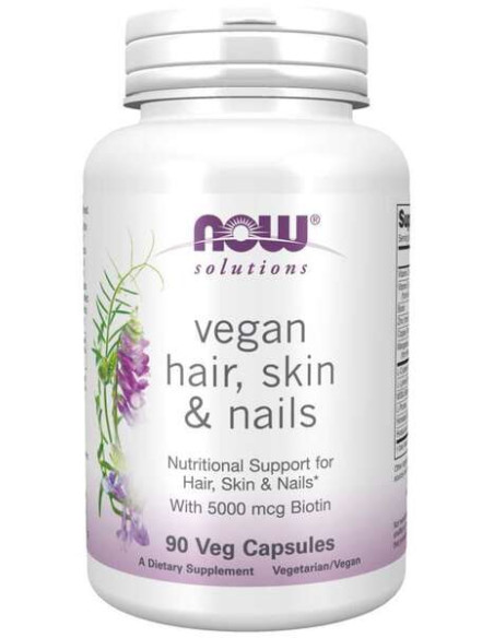 Vegan Hair, Skin & Nails - 90 vcaps | NOW Foods