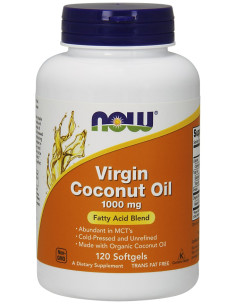 Virgin Coconut Oil, 1000mg - 120 softgels | NOW Foods