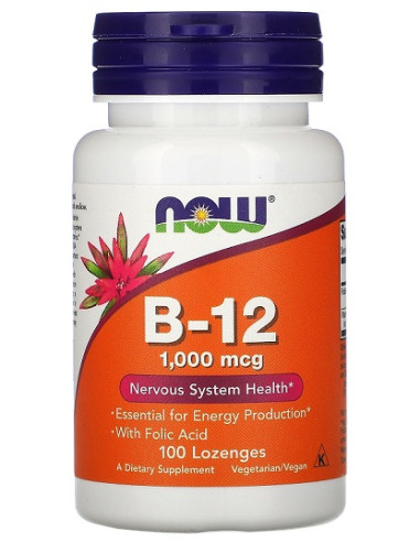 Vitamin B-12, 1000mcg - 100 lozenges | NOW Foods