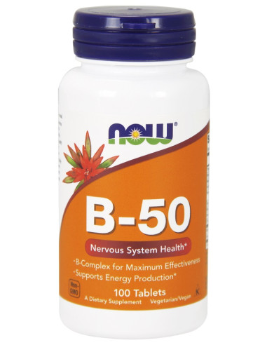 Vitamin B-50 - 100 tablets | NOW Foods