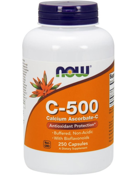 Vitamin C-500 Calcium Ascorbate-C - 250 caps | NOW Foods