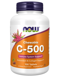 Vitamin C-500 Chewable, Cherry - 100 tabs | NOW Foods