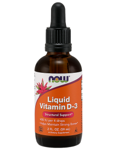 Vitamin D-3 Liquid, 400 IU - 59 ml. | NOW Foods