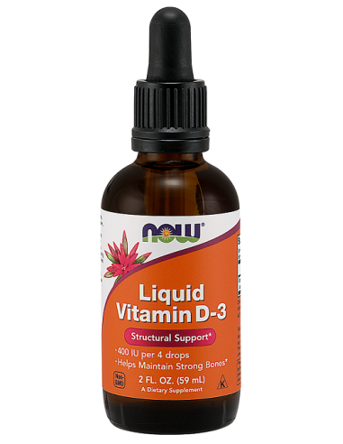 Vitamin D-3 Liquid, 400 IU - 59 ml. | NOW Foods