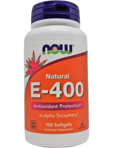 Vitamin E-400, Natural - 100 softgels | NOW Foods
