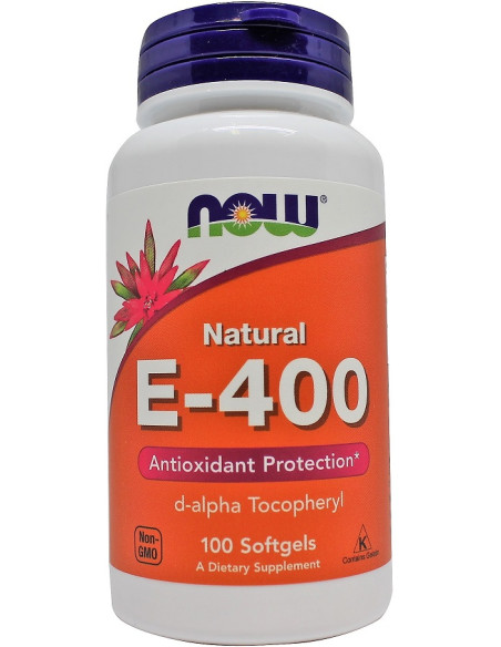 Vitamin E-400, Natural - 100 softgels | NOW Foods