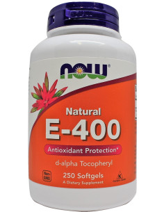 Vitamin E-400, Natural - 250 softgels | NOW Foods