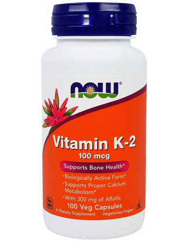 Vitamin K-2, 100mcg - 100 vcaps | NOW Foods