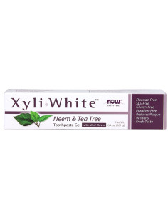 XyliWhite, Neem & Tea Tree Toothpaste Gel - 181g | NOW Foods