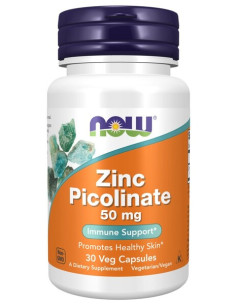 Zinc Picolinate, 50mg - 30 vcaps | NOW Foods