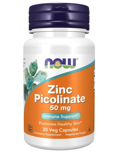 Zinc Picolinate, 50mg - 30 vcaps | NOW Foods