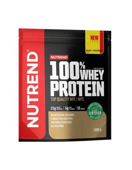 100% Whey Protein, Banana + Strawberry - 1000g | Nutrend