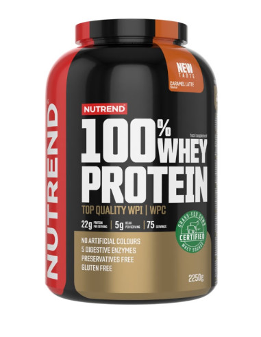 100% Whey Protein, Caramel Latte - 2250g | Nutrend