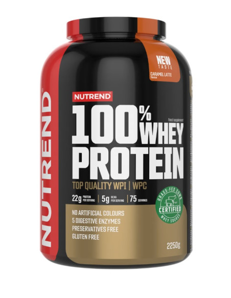 100% Whey Protein, Caramel Latte - 2250g | Nutrend