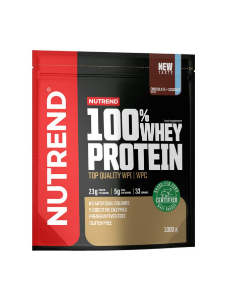 100% Whey Protein, Chocolate + Coconut - 1000g | Nutrend