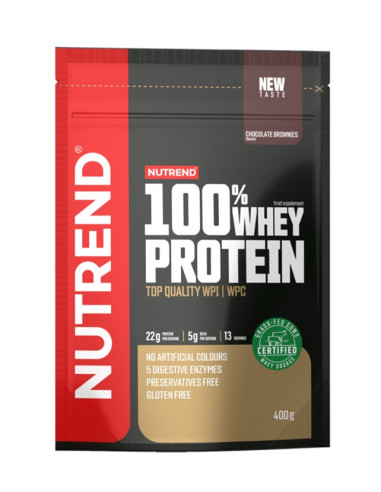 100% Whey Protein, Chocolate Brownies - 400g |...