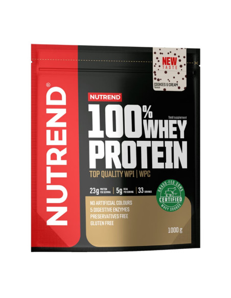 100% Whey Protein, Cookies & Cream - 1000g | Nutrend
