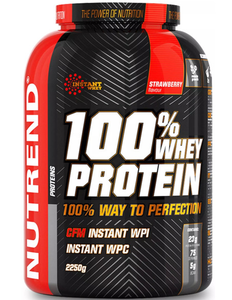 100% Whey Protein, Strawberry - 2250g | Nutrend