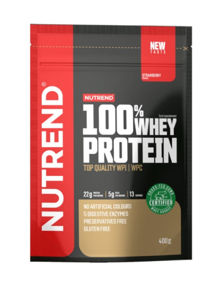 100% Whey Protein, Strawberry - 400g | Nutrend