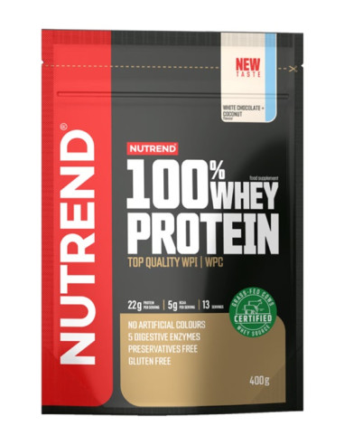100% Whey Protein, White Chocolate + Coconut -...