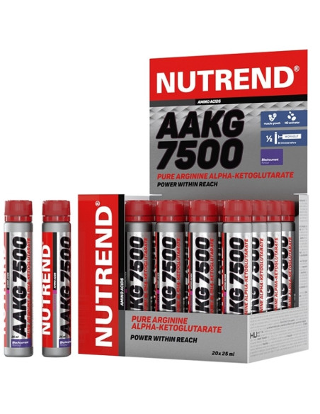 AAKG 7500, Blackcurrant - 20 x 25 ml. | Nutrend