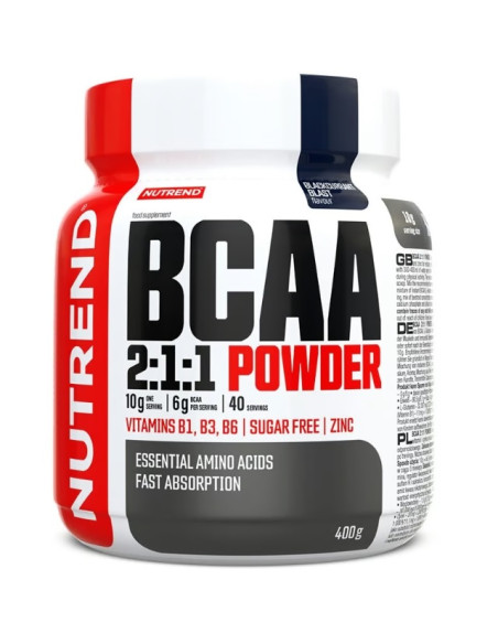 BCAA 2:1:1 Powder, Blackcurrant Blast - 400g | Nutrend