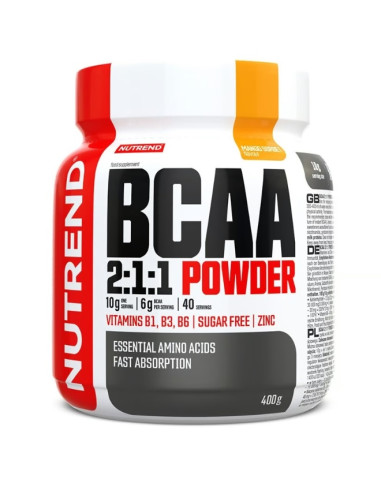 BCAA 2:1:1 Powder, Mango Sorbet - 400g | Nutrend