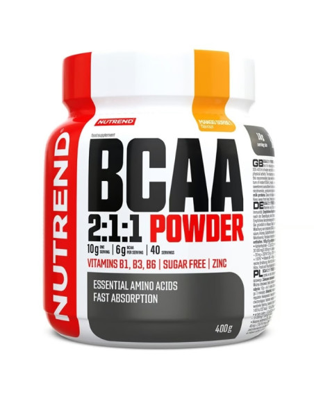 BCAA 2:1:1 Powder, Mango Sorbet - 400g | Nutrend