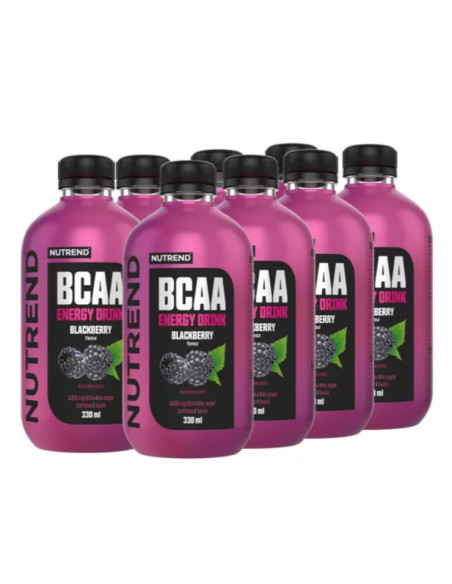 BCAA Energy Drink, Blackberry - 8 x 330 ml. | Nutrend