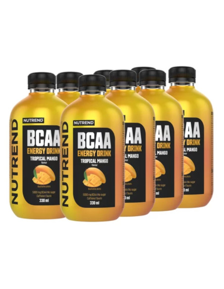 BCAA Energy Drink, Tropical Mango - 8 x 330 ml. | Nutrend