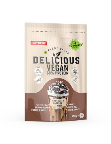 Delicious Vegan, Chocolate Hazelnut - 450g |...