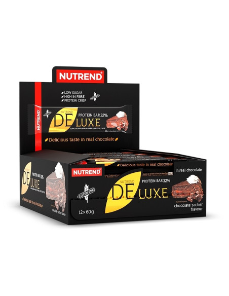 Deluxe Protein Bar, Chocolate Sacher - 12 x 60g | Nutrend
