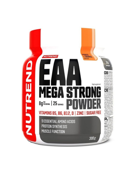 EAA Mega Strong Powder, Mango + Orange - 300g | Nutrend