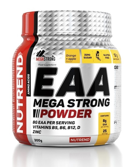 EAA Mega Strong Powder, Orange + Apple - 300g | Nutrend