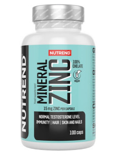 Mineral Zinc 100% Chelate, 15mg - 100 vcaps | Nutrend