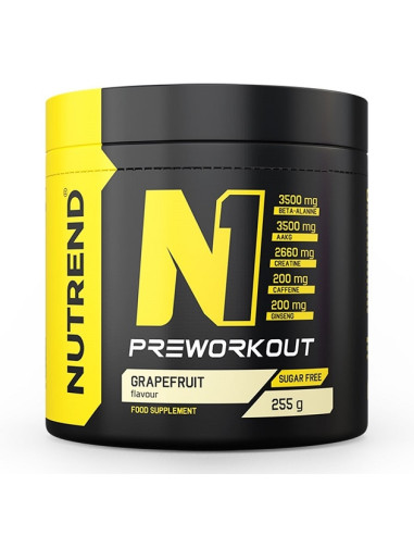 N1 Pre-Workout, Grapefruit - 255g | Nutrend