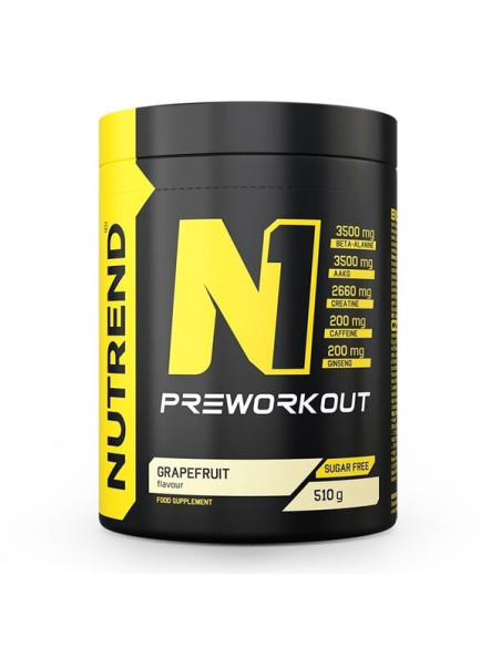 N1 Pre-Workout, Grapefruit - 510g | Nutrend