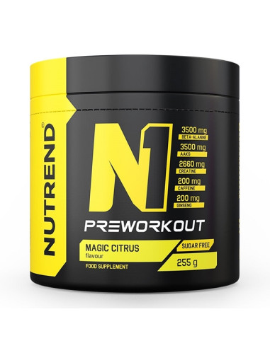 N1 Pre-Workout, Magic Citrus - 255g | Nutrend