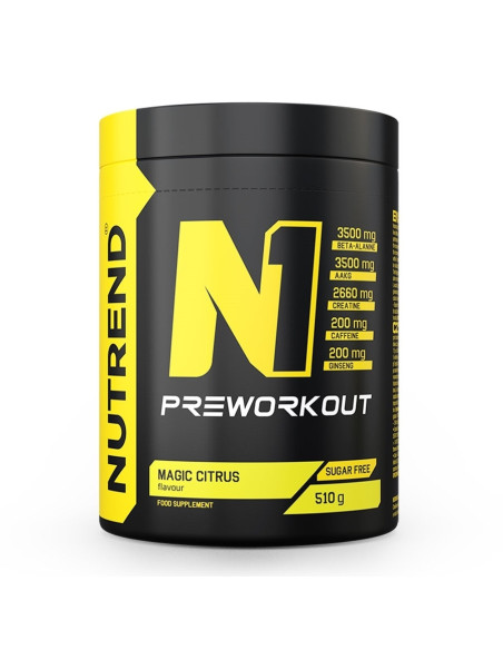 N1 Pre-Workout, Magic Citrus - 510g | Nutrend