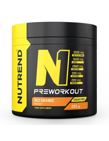 N1 Pre-Workout, Red Orange - 255g | Nutrend