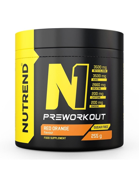 N1 Pre-Workout, Red Orange - 255g | Nutrend