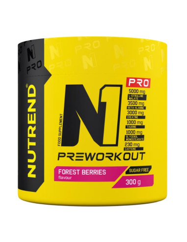 N1 Pro Pre-Workout, Forest Berries - 300g |...
