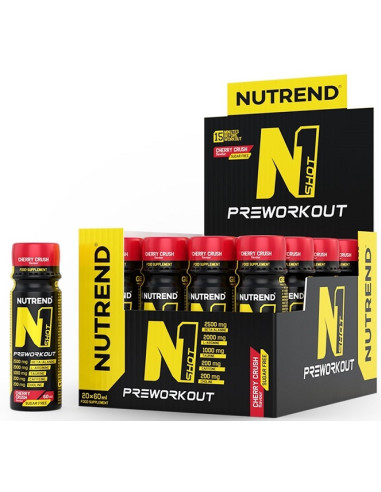 N1 Shot, Cherry Crush - 20 x 60 ml. | Nutrend