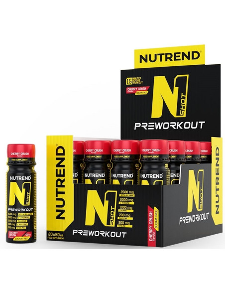 N1 Shot, Cherry Crush - 20 x 60 ml. | Nutrend
