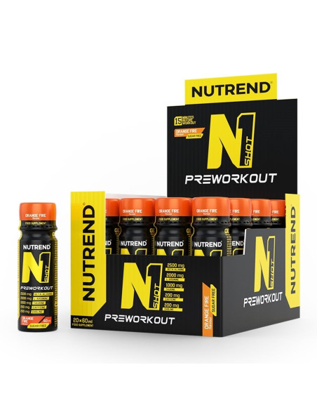 N1 Shot, Orange Fire - 20 x 60 ml. | Nutrend
